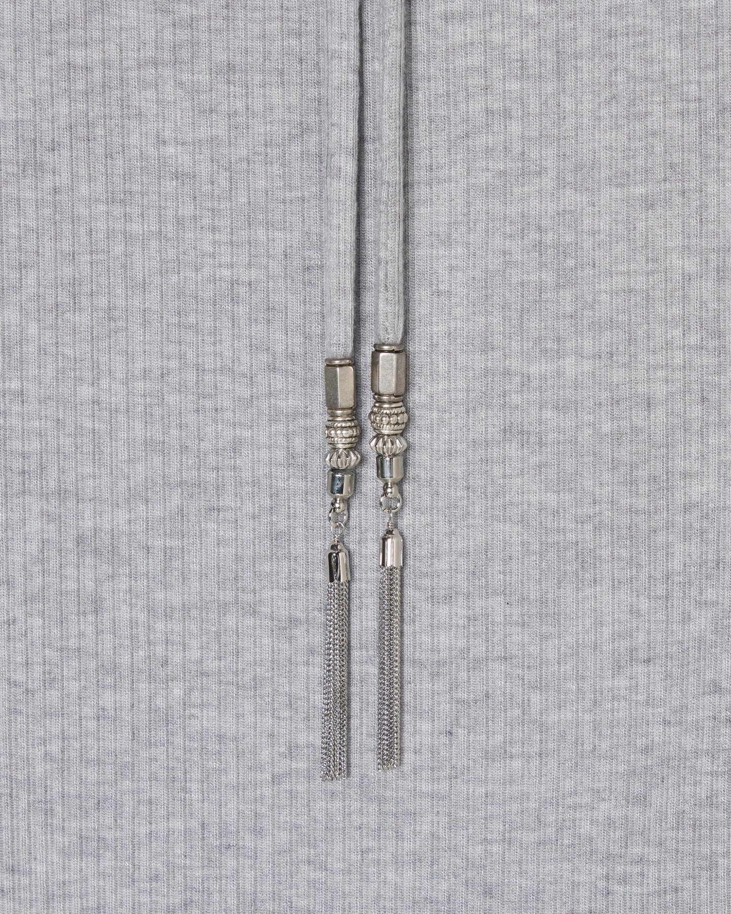 metal ribbon tank top Gray【Delivery in March 2027】