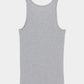 metal ribbon tank top Gray【Delivery in March 2027】