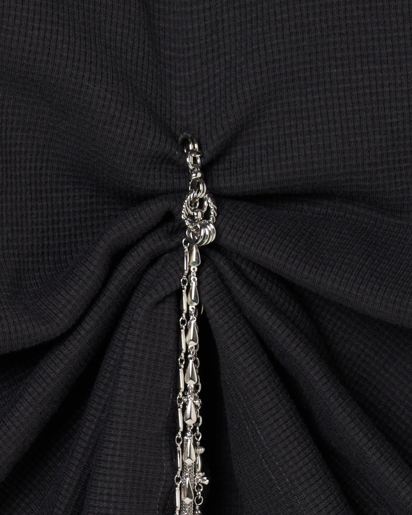 body piercing long sleeve pullover Charcoal【stock】