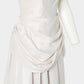 Satin drape dress One color【Delivery in April 2027】