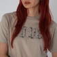 PANK LOVE T-shirt Khaki × Gray【stock】