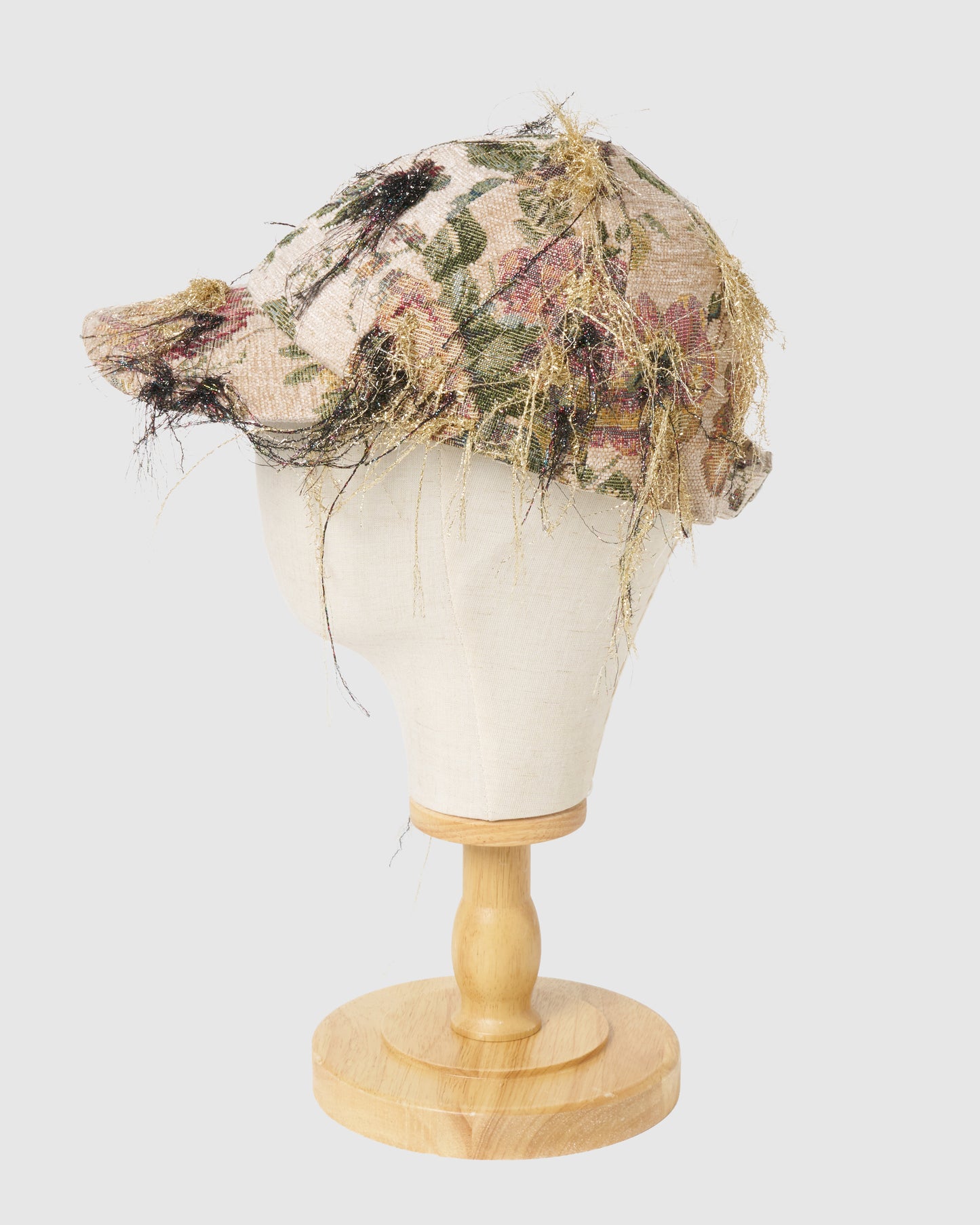 Frolal jacquard fringe cap【Delivery in March 2027】