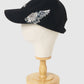 Silver crystal bijou wing cap Black【Delivery in March 2027】