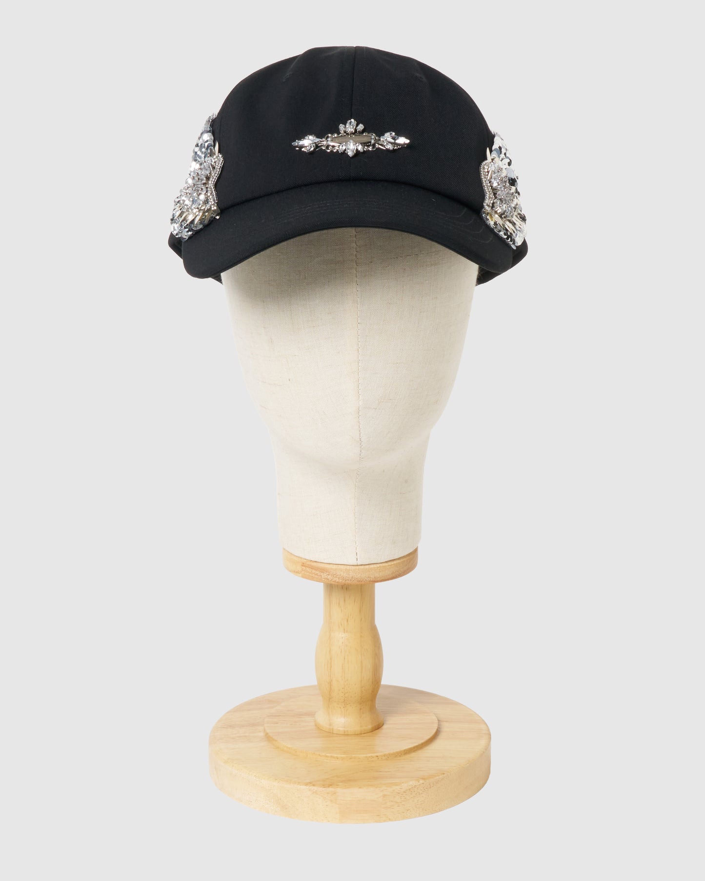 Silver crystal bijou wing cap Black【Delivery in March 2027】