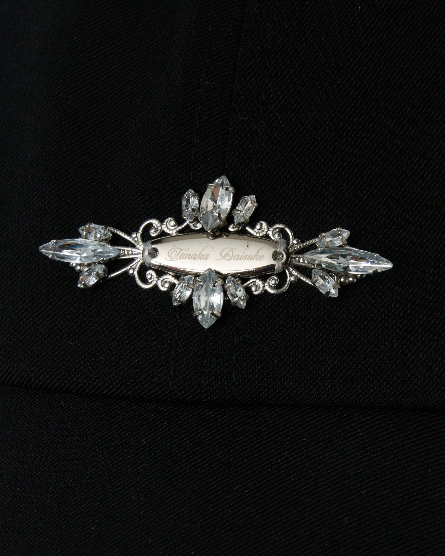 Silver crystal bijou wing cap Black【Delivery in March 2027】
