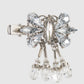 Ribbon bijou hair clip Silver【Delivery in February 2027】