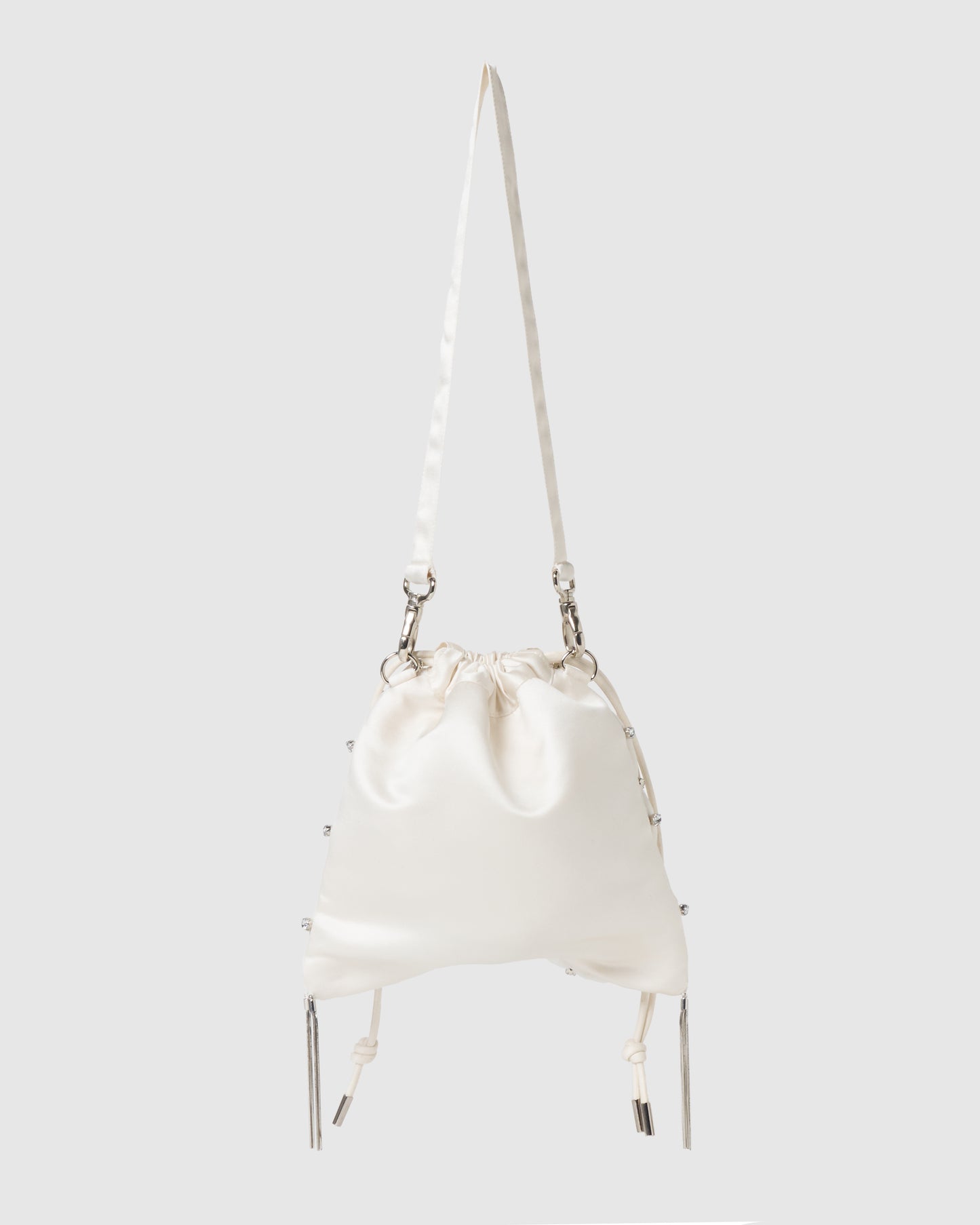 cross tulle drawstring bag【Delivery in March 2027】