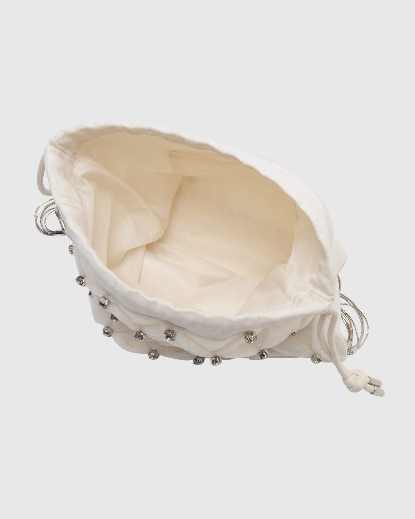 cross tulle drawstring bag【Delivery in March 2027】