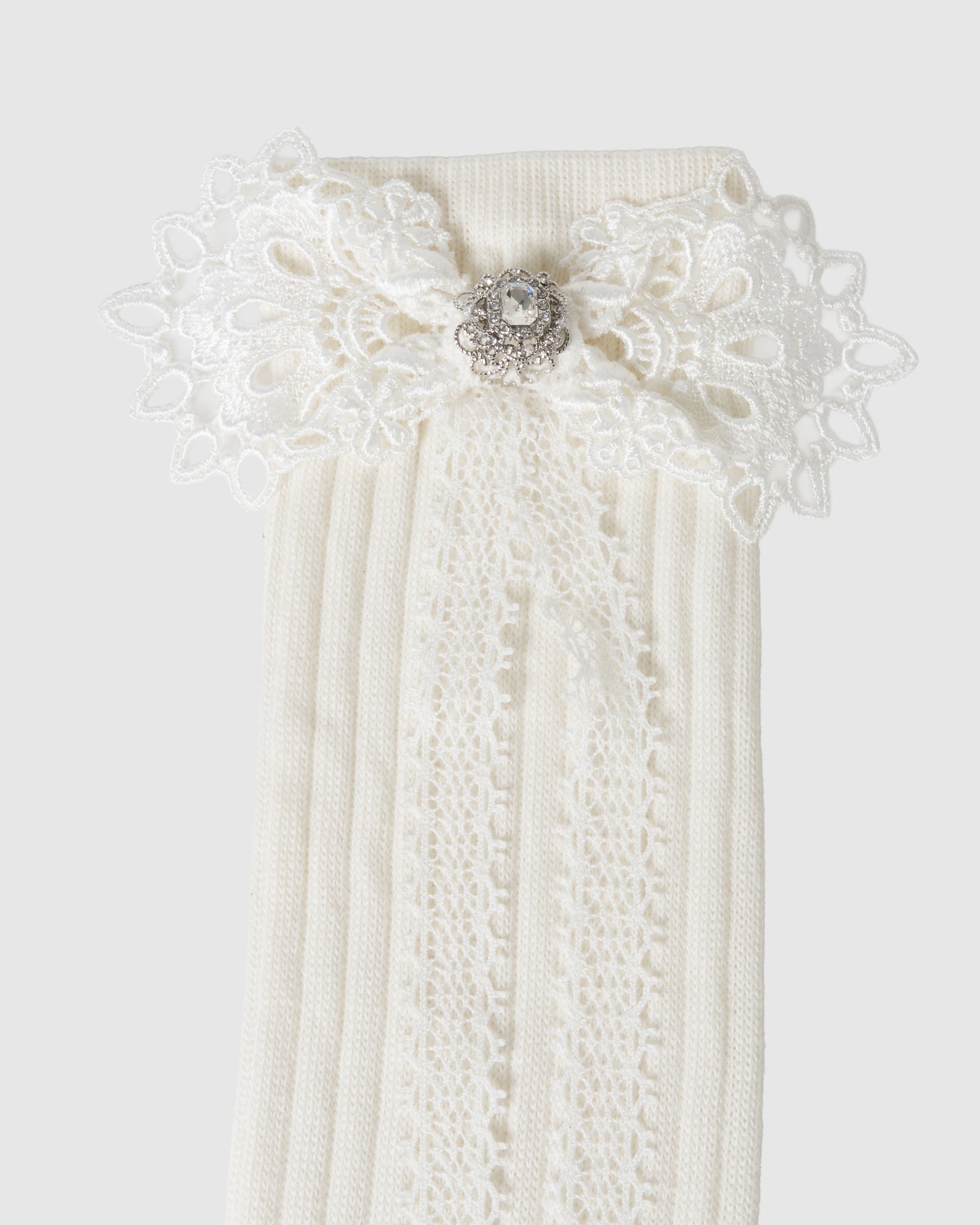 ribbon lace socks White【Delivery in February 2027】