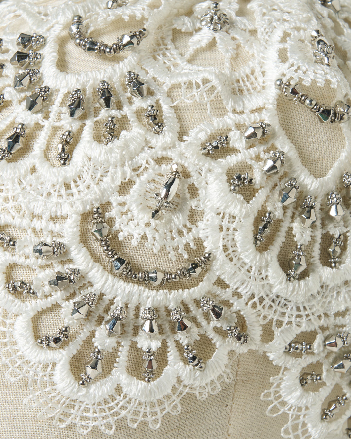 silver lace metal head piece White【Delivery in March 2027】