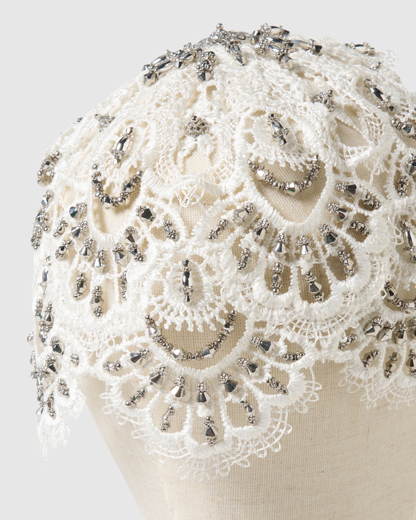 silver lace metal head piece White【Delivery in March 2027】