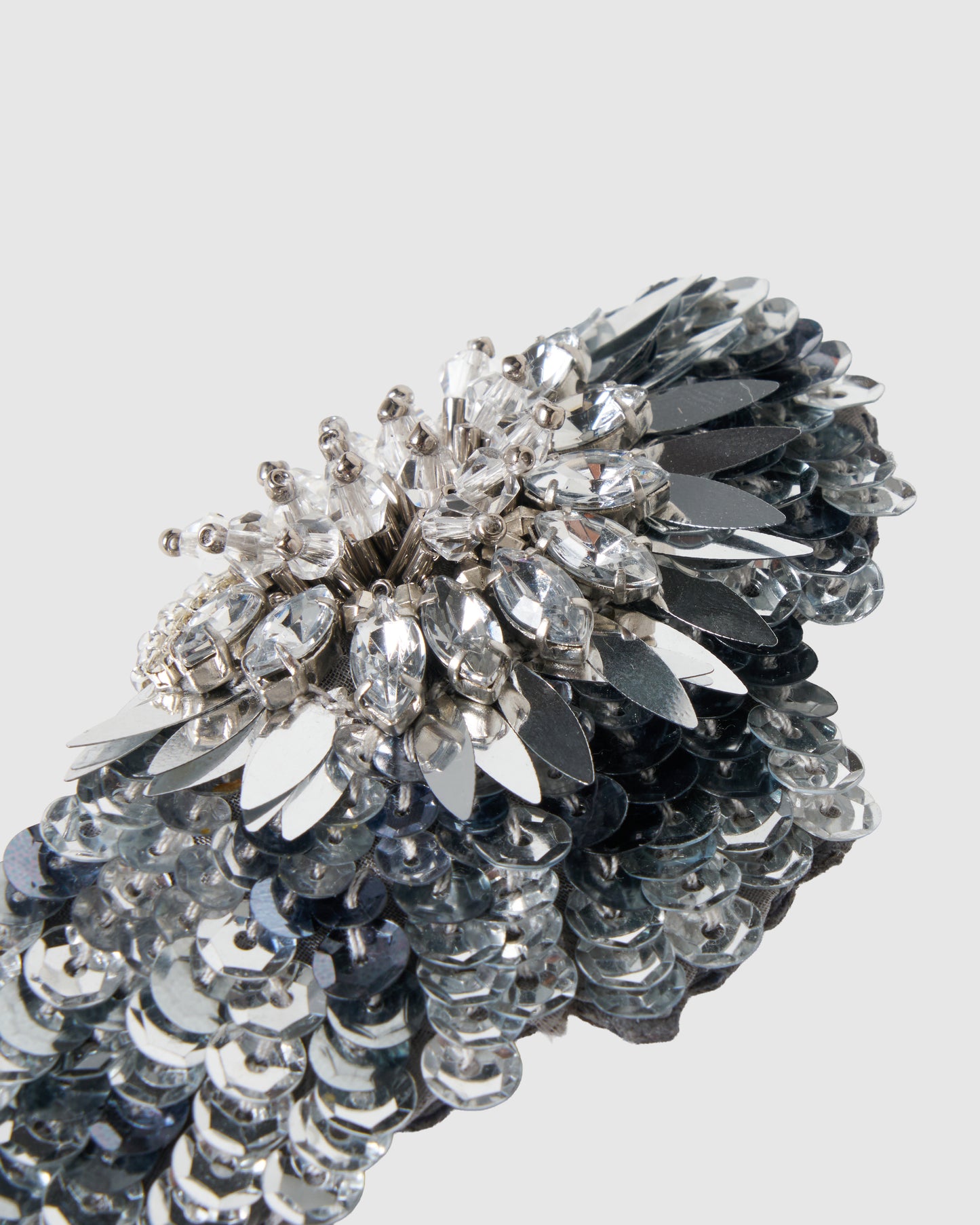 Silver crystal bijou wing barrette【Delivery in February 2027】