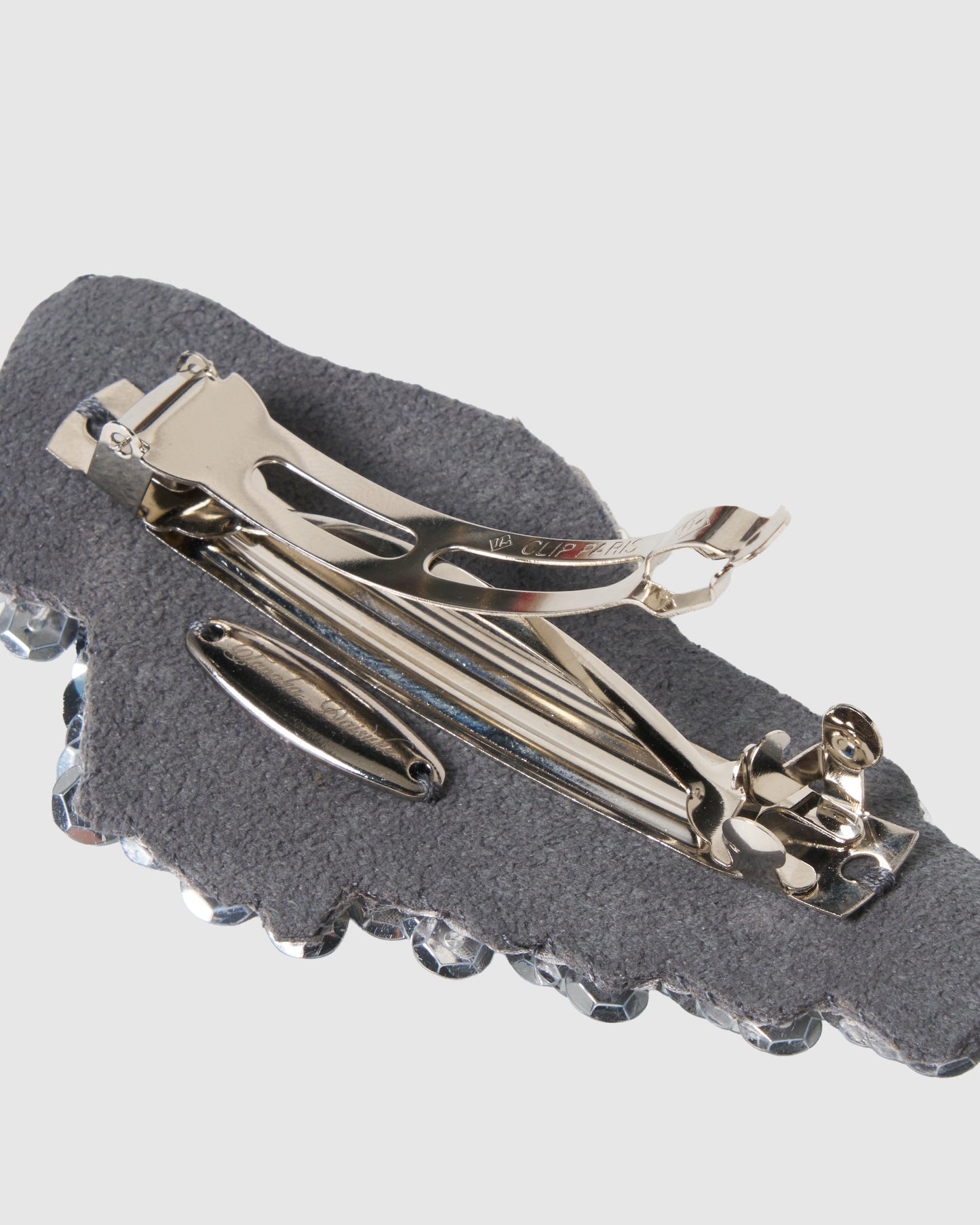 Silver crystal bijou wing barrette【Delivery in February 2027】