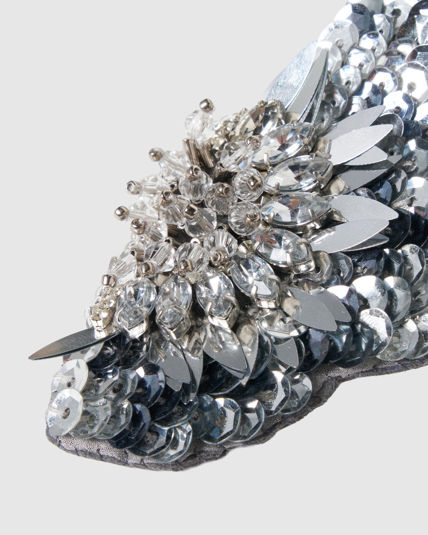 Silver crystal bijou wing brooch clip【Delivery in February 2027】
