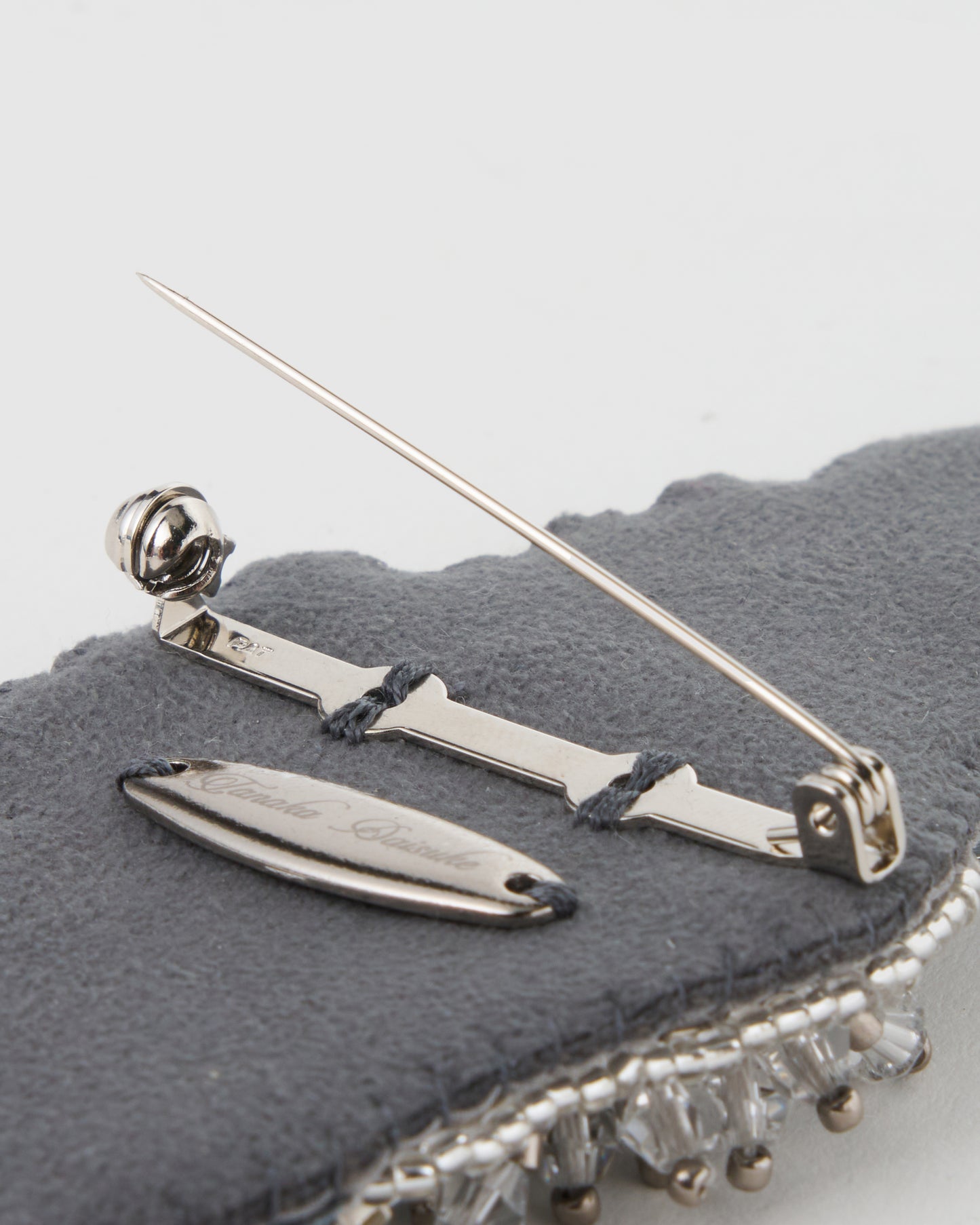 Silver crystal bijou wing brooch clip【Delivery in February 2027】