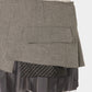 Pleated lining wrap skirt Greige【Delivery in January 2027】