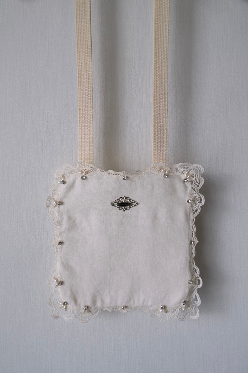 doily lace square shoulder bag【Delivery in March 2026】
