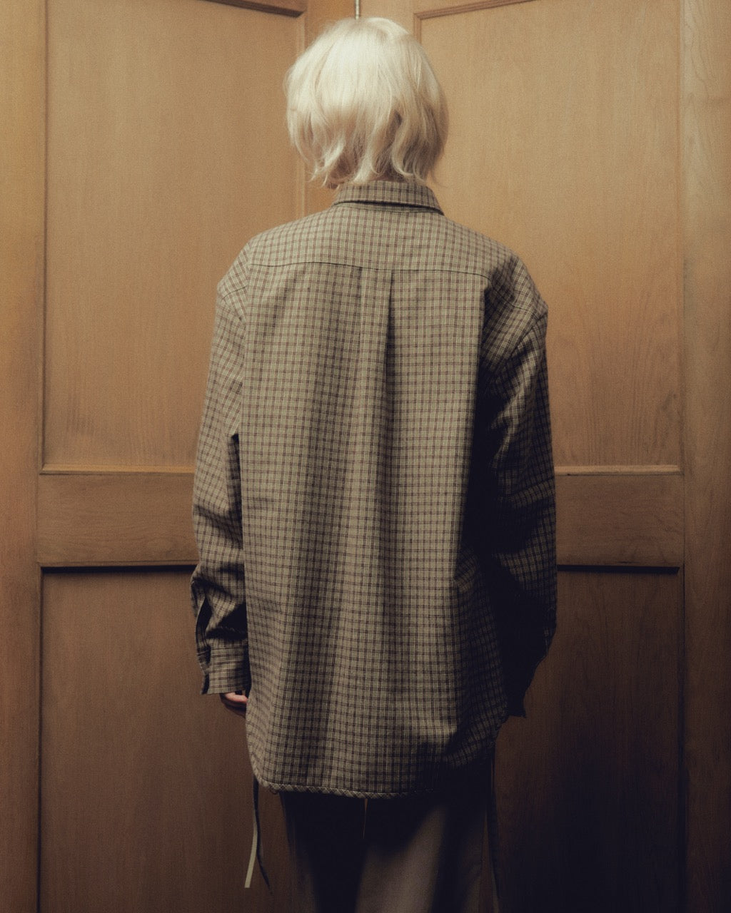 【New item】rocking horse check shirt Moss green【Delivery in April 2026】