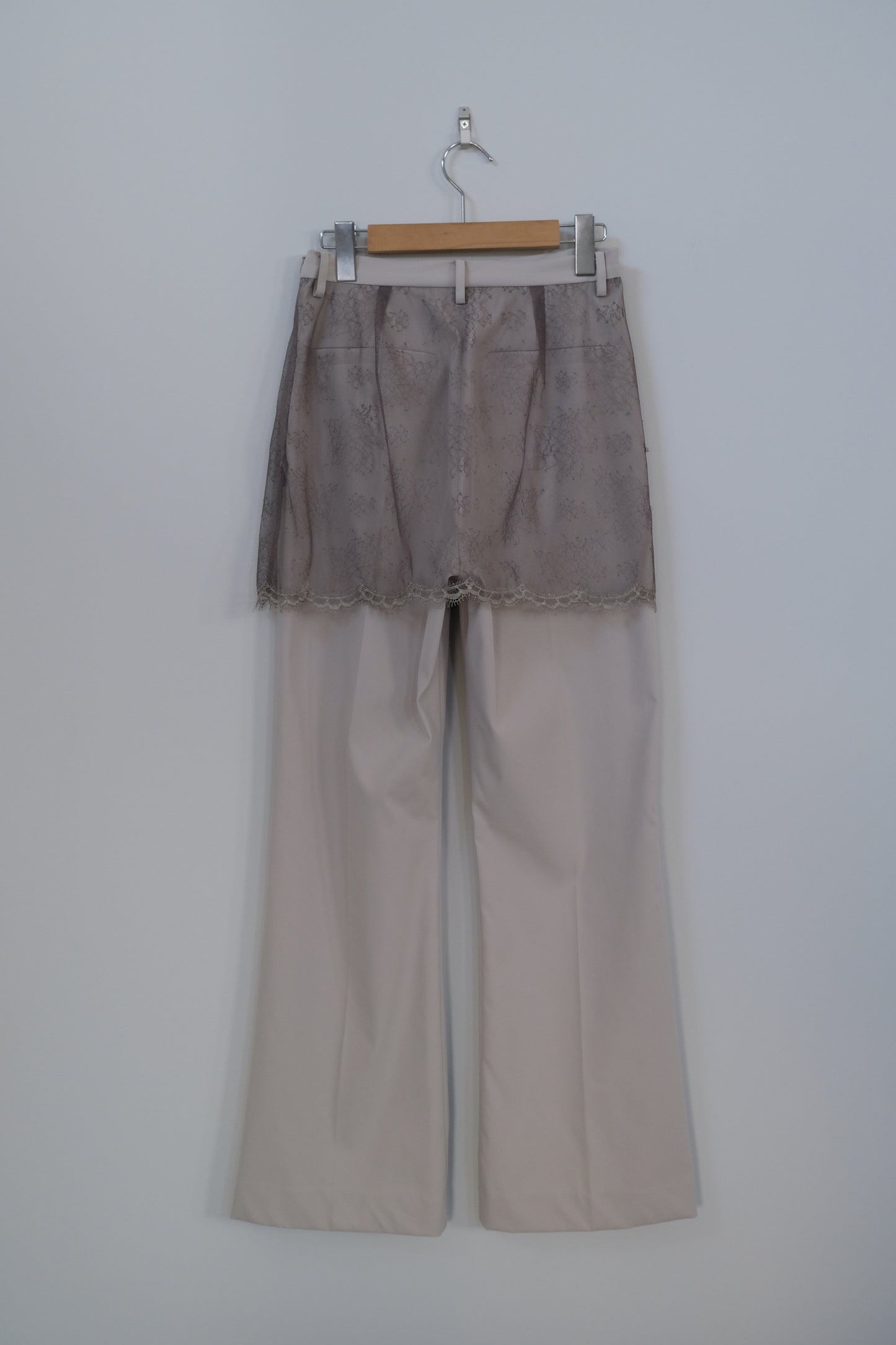 flower tulle skirt pants Gray【Delivery in February 2025】