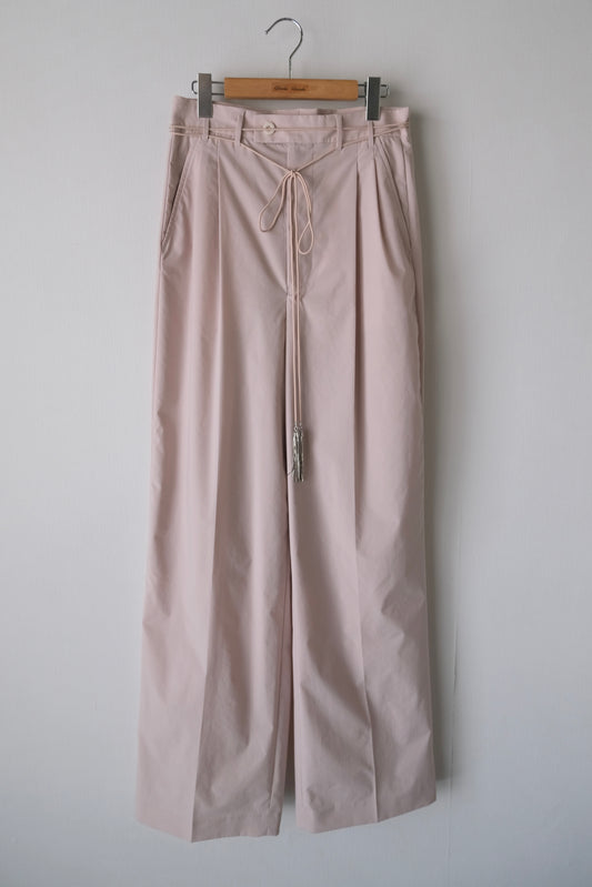 taslan tuck pants Shell pink【Delivery in February 2026】