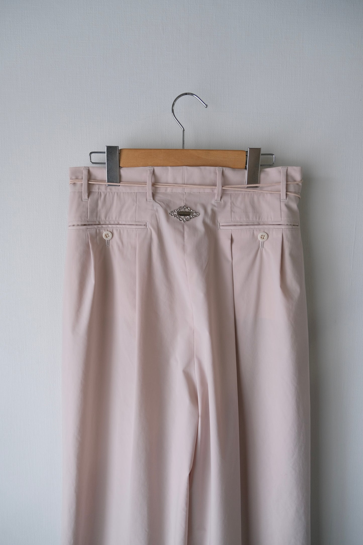 taslan tuck pants Shell pink【Delivery in February 2026】