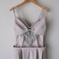 layered bra jersey cami one-piece Ash gray【Delivery in February 2026】