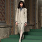 metal embroidery stripe wool jacket Greige【Delivery in July 2026】