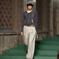 double ribbon lace up riv tops Charcoal gray【Delivery in June 2026】