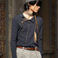 double ribbon lace up riv tops Charcoal gray【Delivery in June 2026】