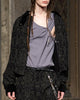 one-side drape gather tank top Mauve Gray【stock】