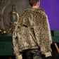 lame leopard fur blouson【Delivery in September 2026】