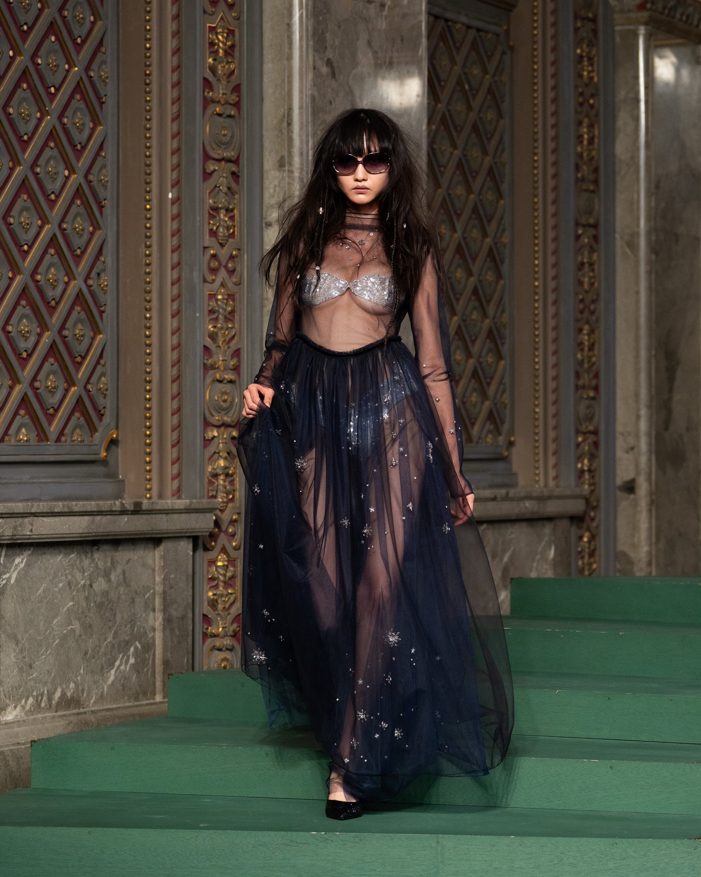midnight tulle dress【Delivery in September 2026】