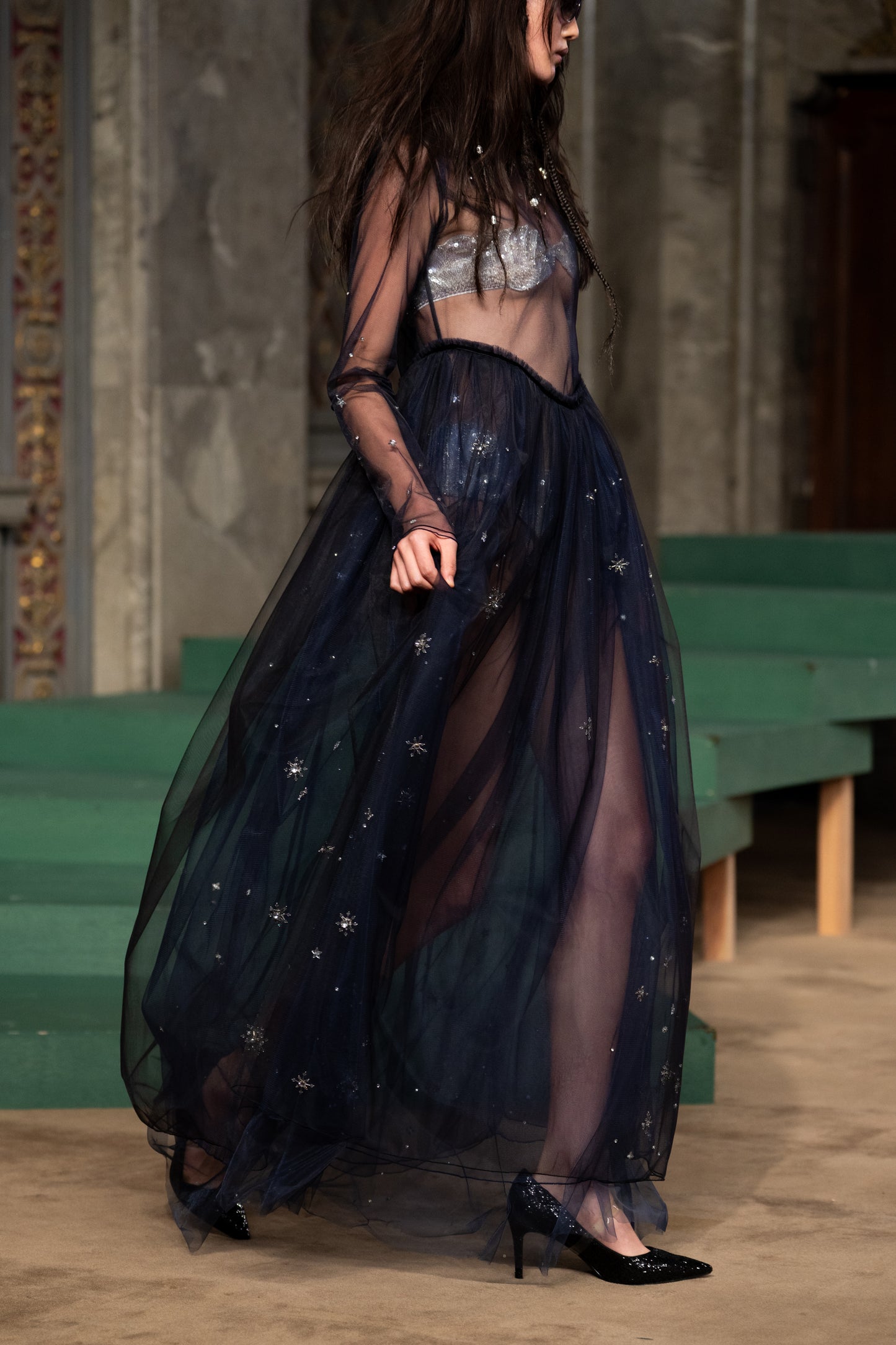 midnight tulle dress【Delivery in September 2026】