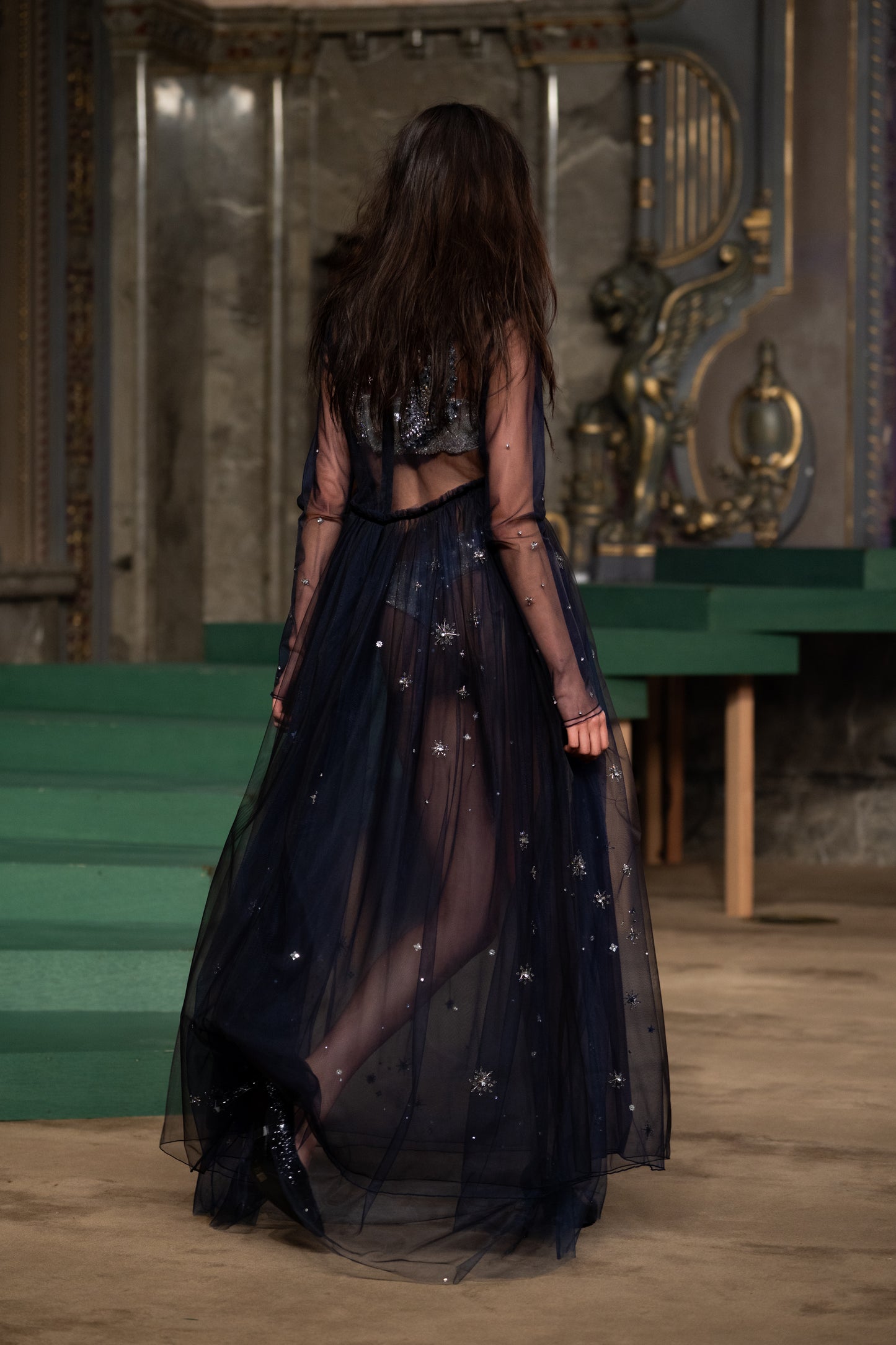 midnight tulle dress【Delivery in September 2026】