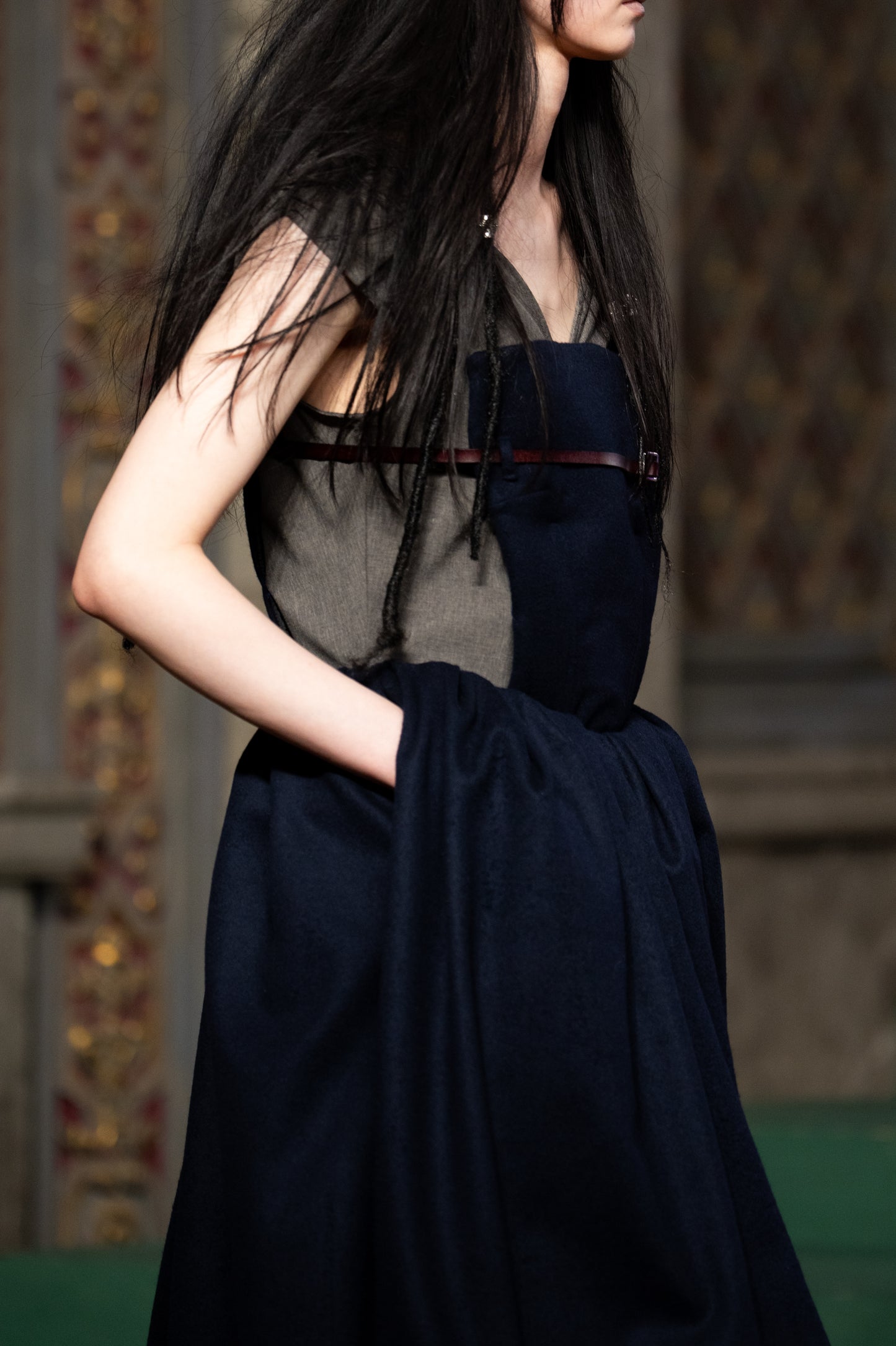 apron layered dress【Delivery in September 2026】