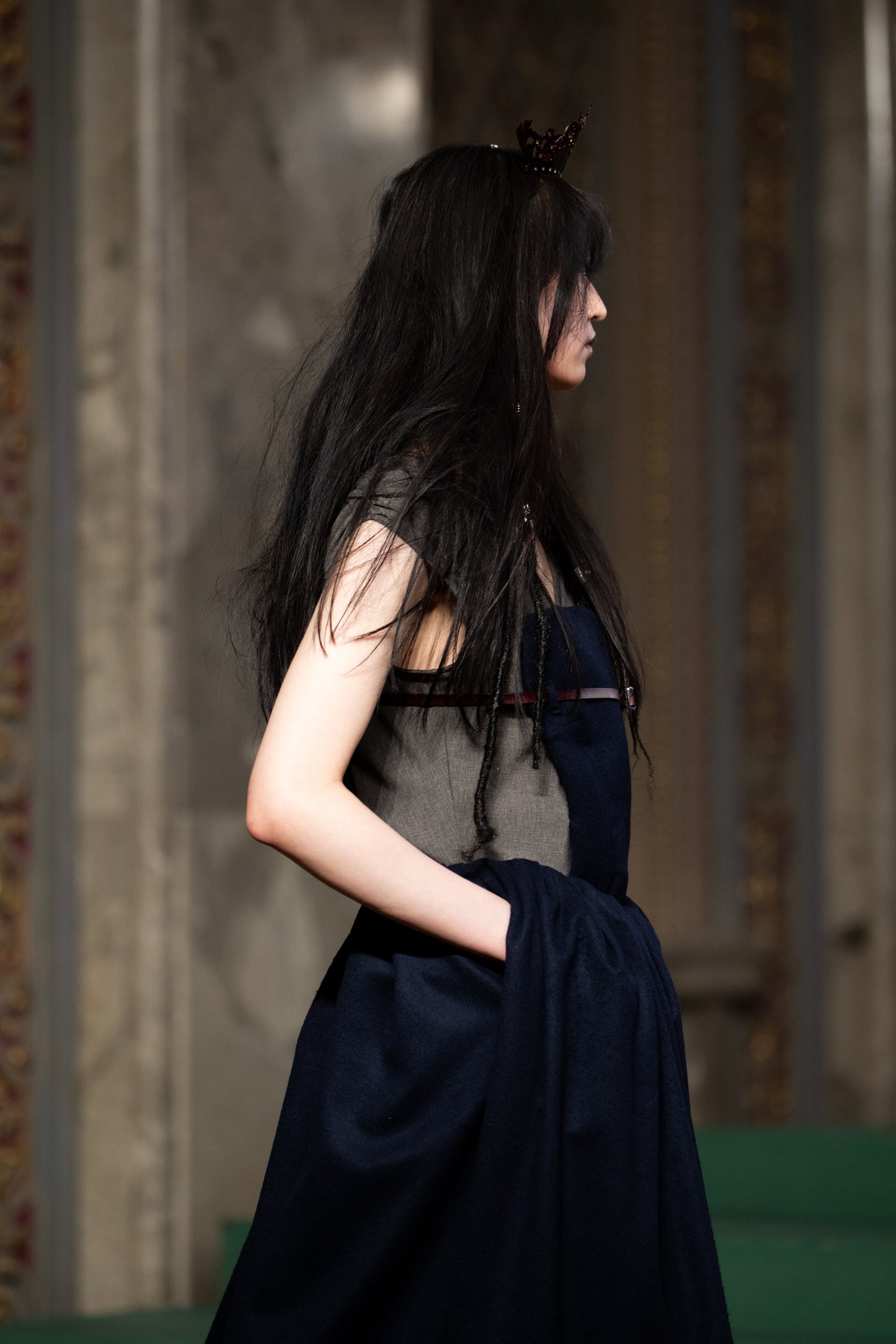 apron layered dress【Delivery in September 2026】