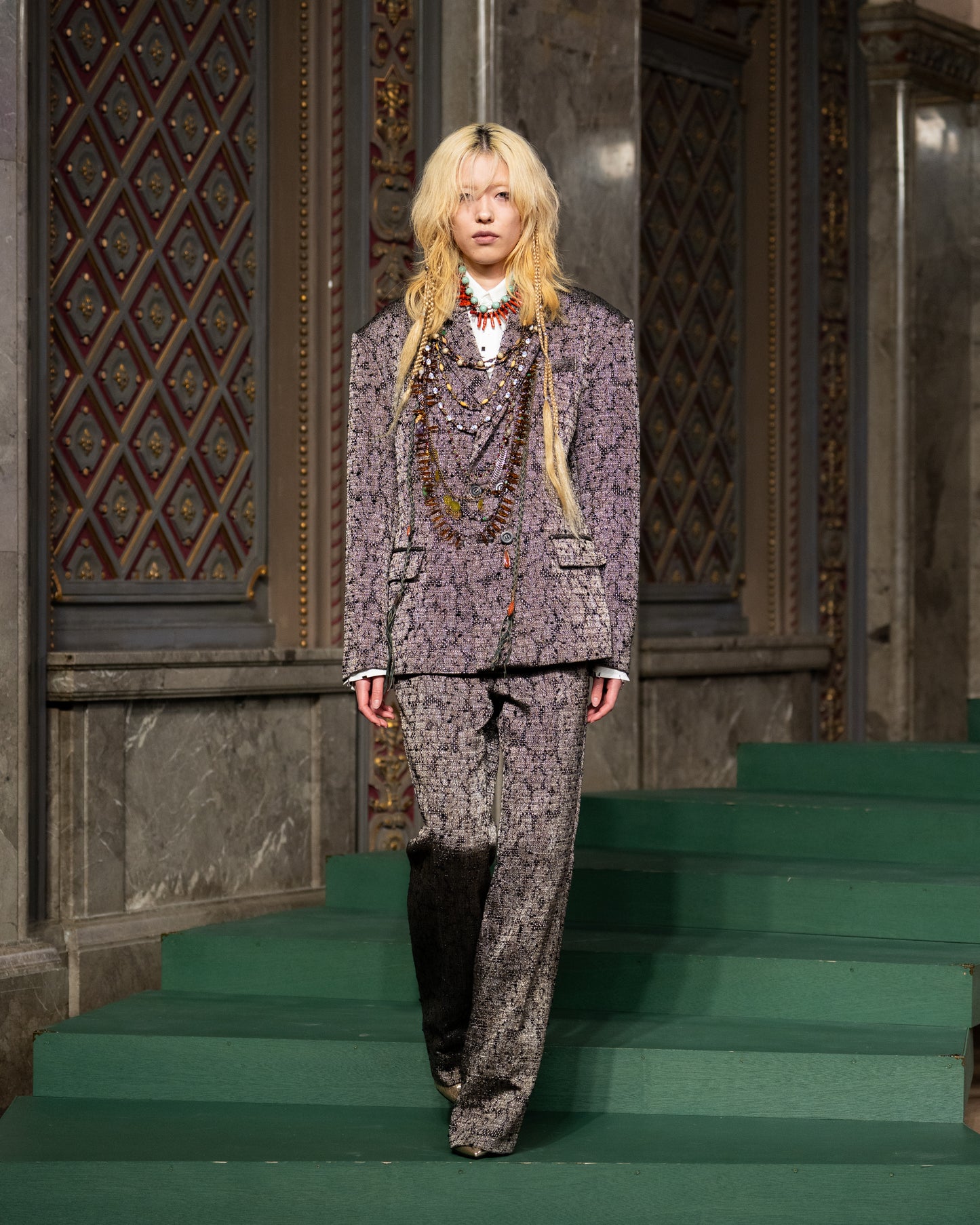 flower lame jacquard jacket【Delivery in September 2026】