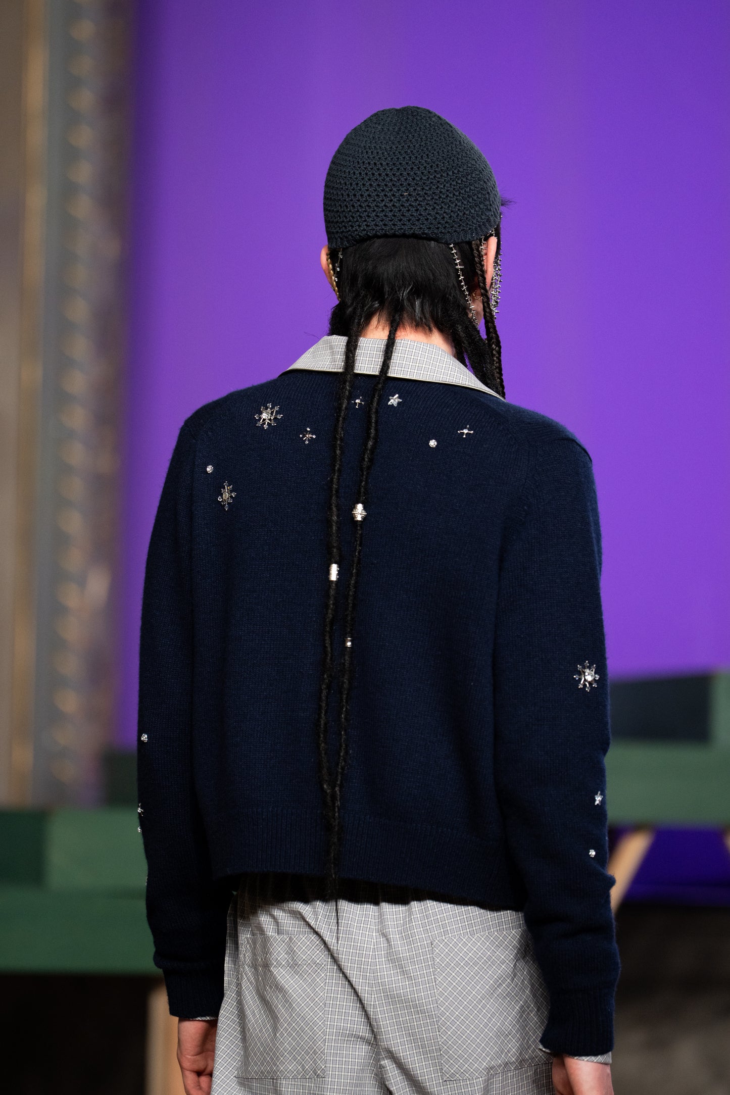 Midnight spark embroidery Knit【Delivery in September 2026】