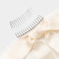 feather beads tulle veil【Delivery in March 2026】