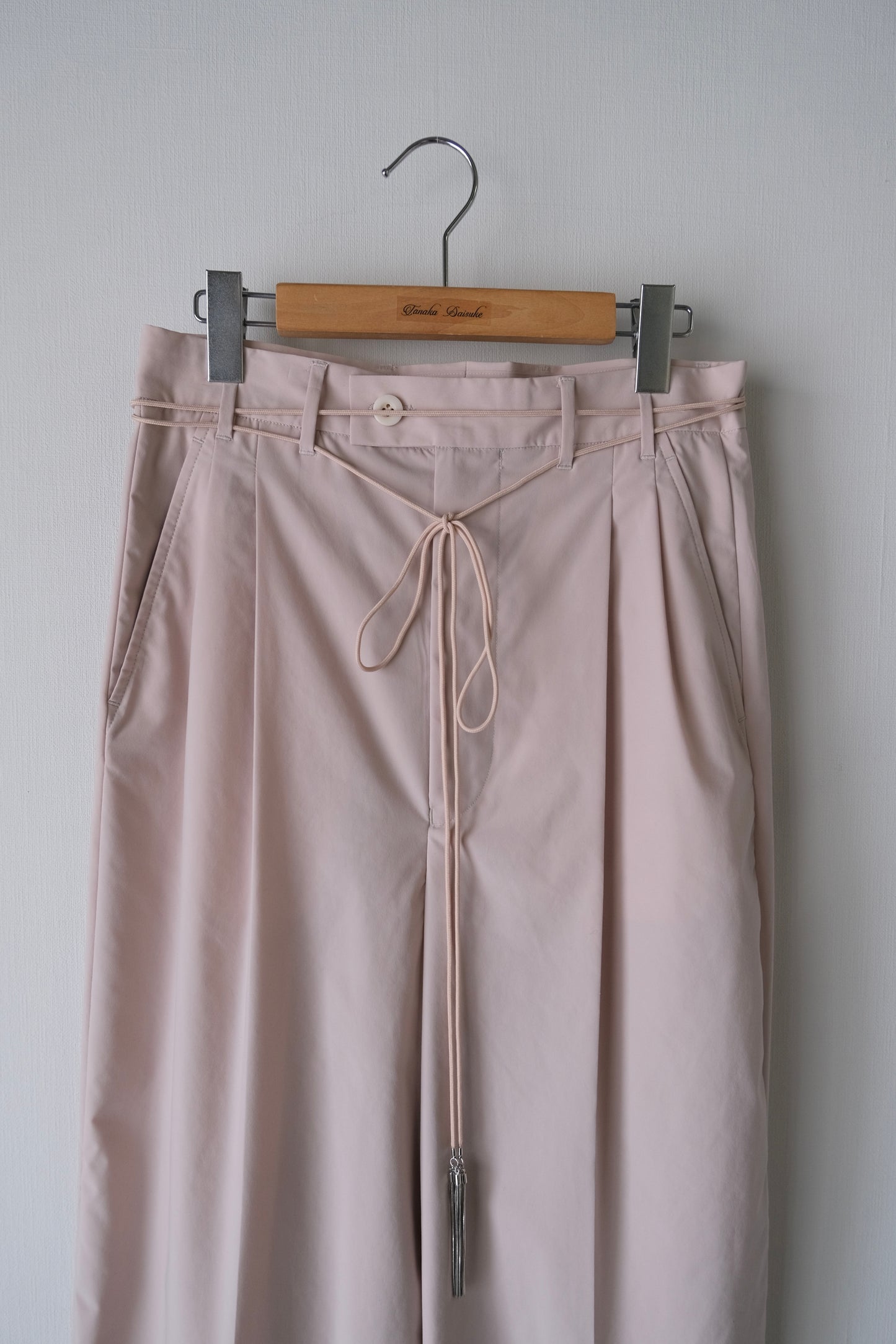 taslan tuck pants Shell pink【Delivery in February 2026】
