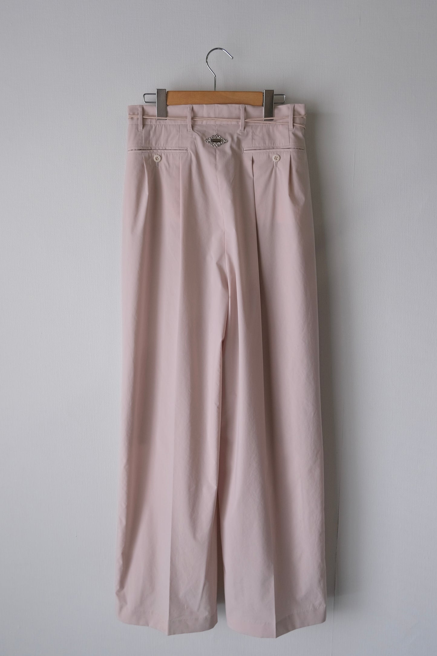 taslan tuck pants Shell pink【Delivery in February 2026】