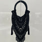 Black scale braid embroidery bag【Delivery in August 2025】