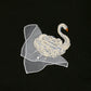 Meringue swan T-shirt Black【Delivery in June 2026】