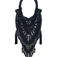 Black scale braid embroidery bag【Delivery in August 2025】