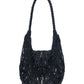 Black scale braid embroidery mini bag【Delivery in August 2025】