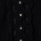 lace crochet knit ribbon cardigan Black【Delivery in August 2026】