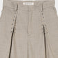 piercing stripe cross tack half pants Greige【Delivery in July 2026】