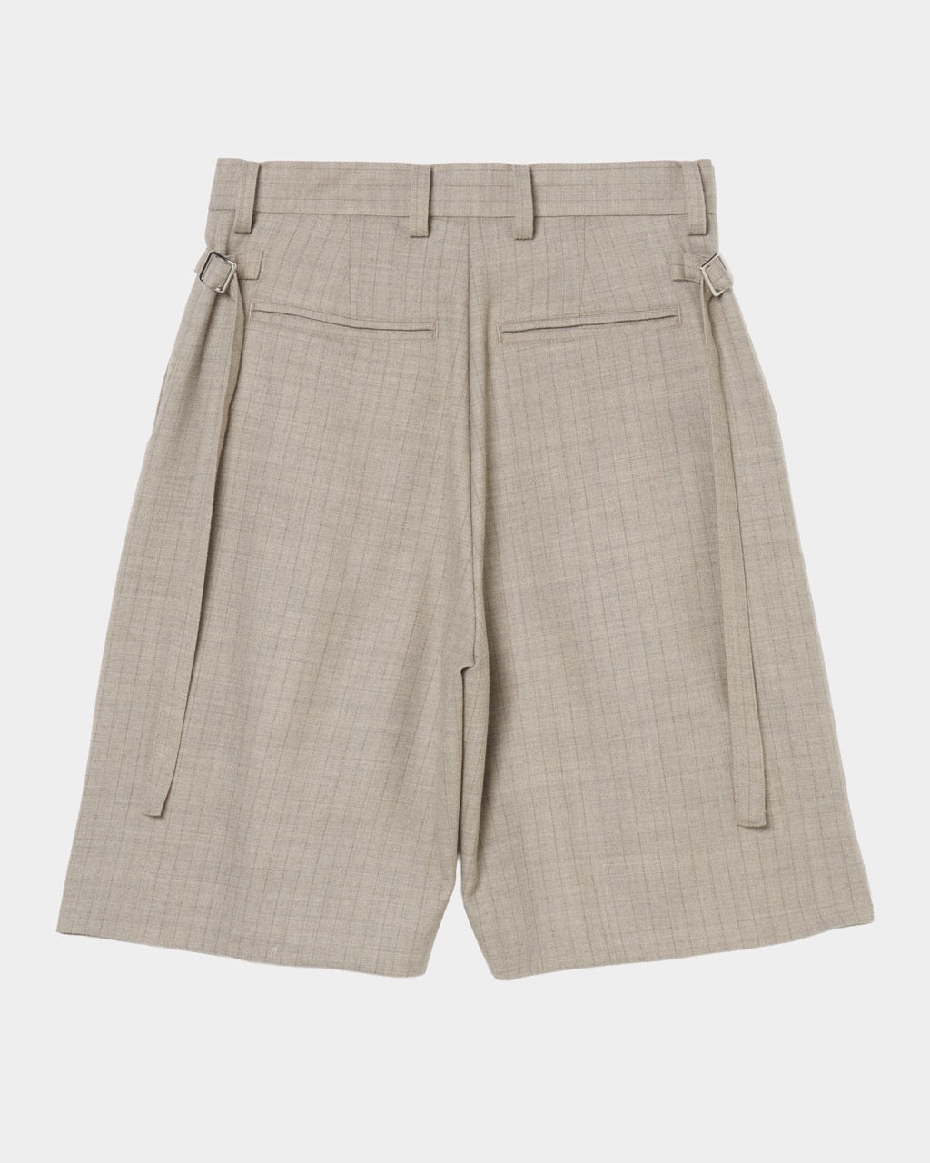 piercing stripe cross tack half pants Greige – tanakadaisuke