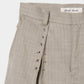 piercing stripe cross tack half pants Greige【Delivery in July 2026】