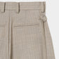 piercing stripe cross tack half pants Greige【Delivery in July 2026】